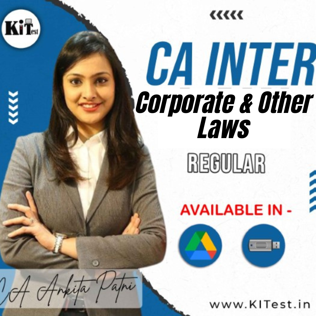 CA Inter Corporate and Other Laws Regular Batch New Syllabus By CA Ankita Patni
