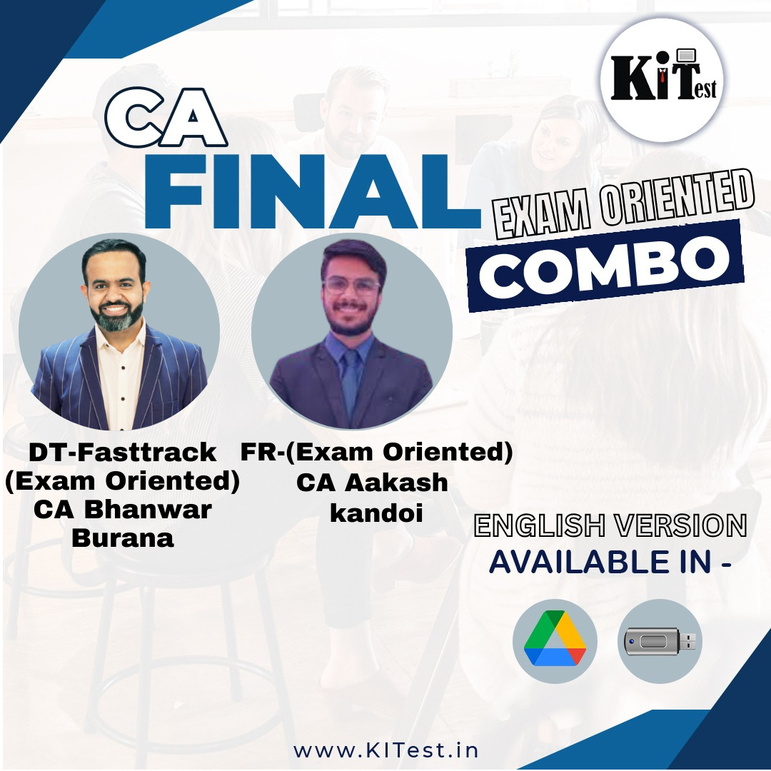 CA Final DT Fastrack Exam Oriented and FR Exam Oriented FULL ENGLISH  By CA Bhanwar Borana  CA Aakash Kandoi