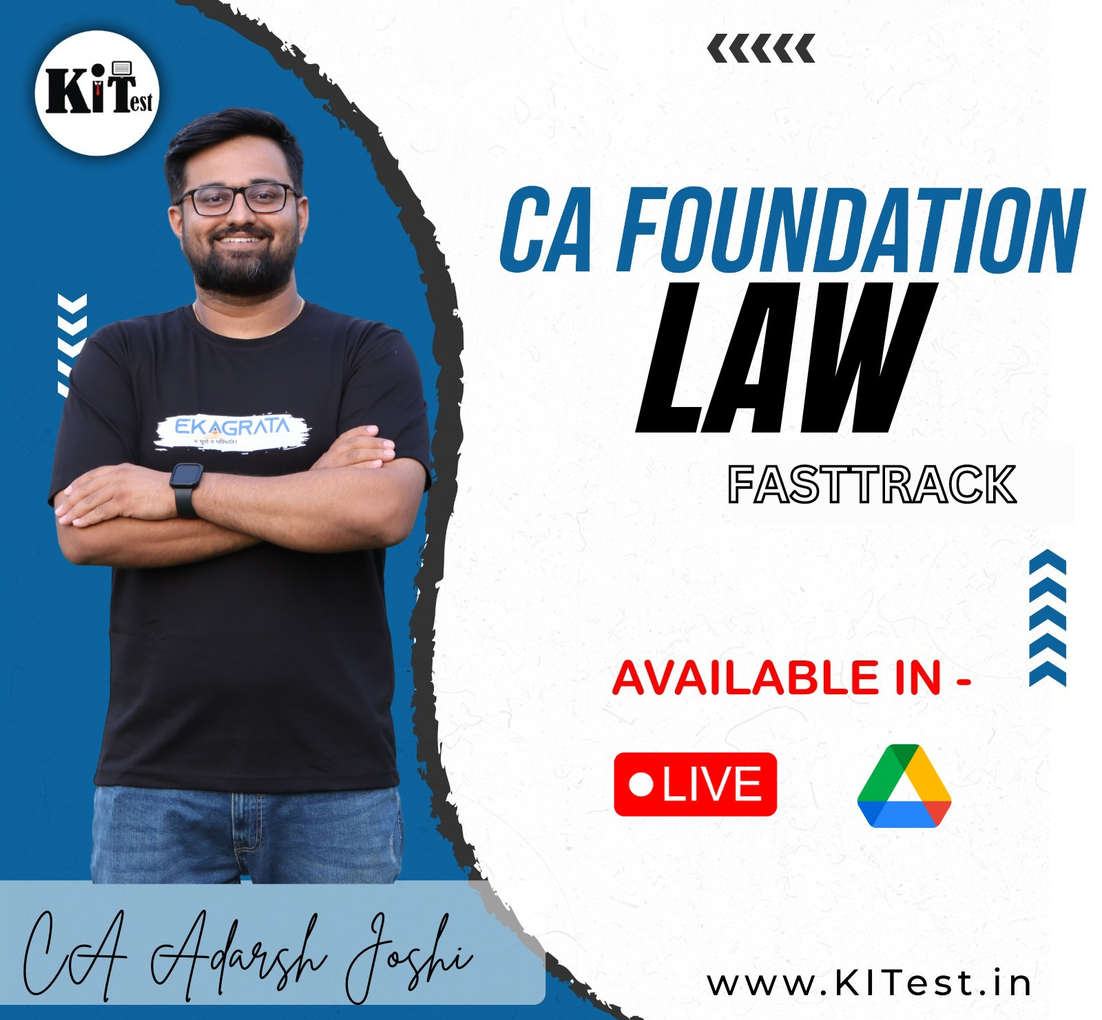CA Foundation Law New Syllabus Fastrack Live  Batch By CA Adarsh Joshi