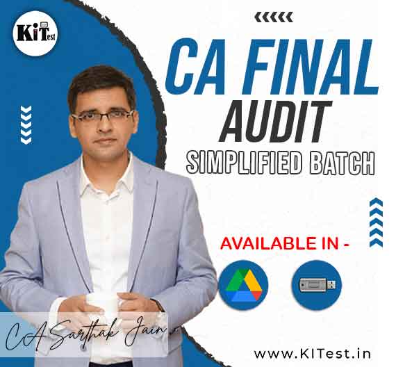 CA Final Audit Fastrack Faster Batch By CA Sarthak Jain