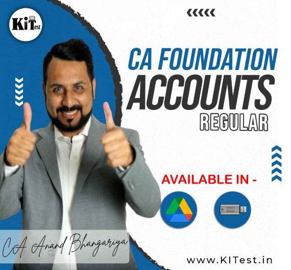 CA Foundation Accounts Regular Batch By CA Anand Bhangariya