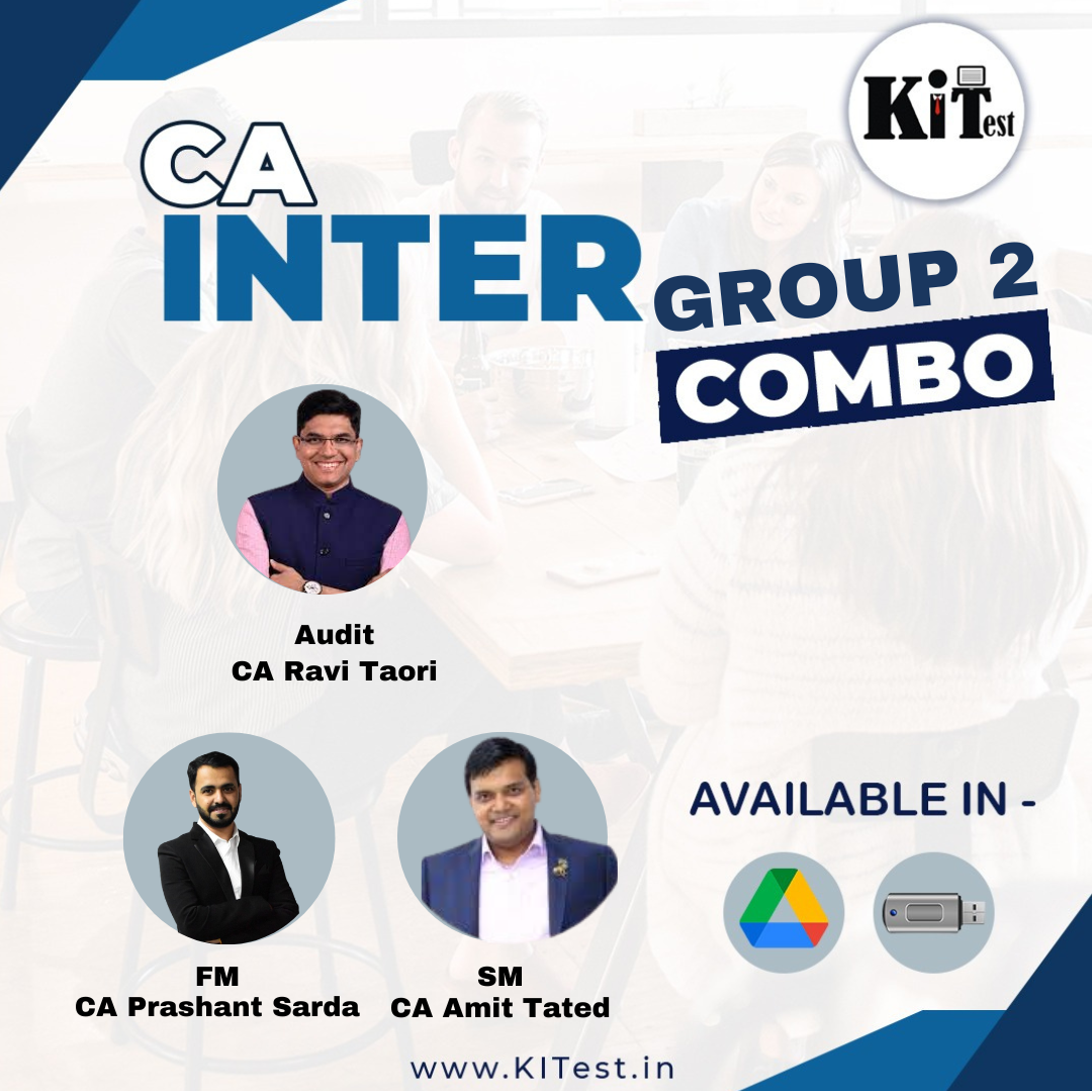 CA Inter Combo AUDIT,FM and SM New Pattern Regular Batch by CA Ravi Taori, CA Prashant Sarda and CA Amit Tated