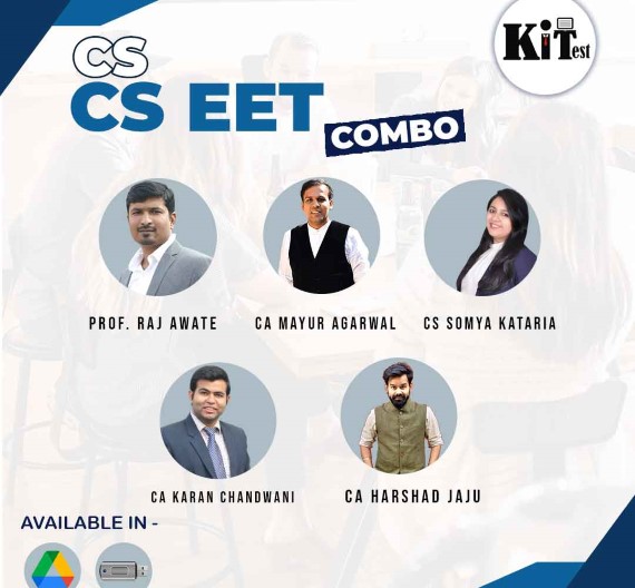 CS EET Combo By CA Mayur Agarwal, CS Somya Kataria, Prof Raj Awate, CA Karan Chandwani, CA Harshad Jaju