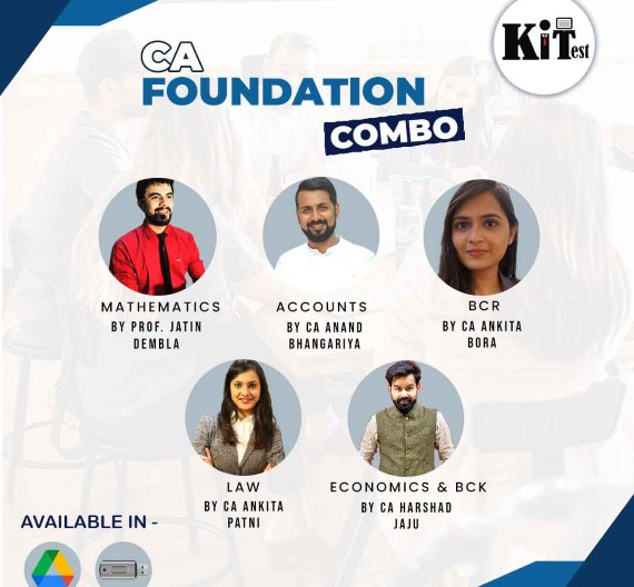 CA Foundation All Subjects Combo CA Anand Bhangariya, CA Ankita Patni, CA Ankita Bora, CA Harshad Jaju, Prof. Jatin Dembla (SPC COMBO)