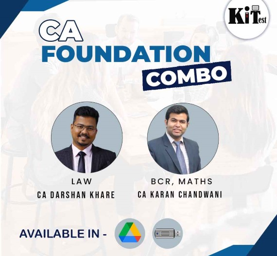 CA Foundation Law, BCR and Maths By CA Darshan Khare and CA Karan Chandwani