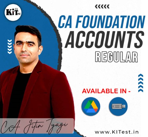 CA Foundation Accounts Regular Batch By CA Jitin Tyagi